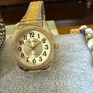 Lily Blanc Gold and Silver Quartz Watch